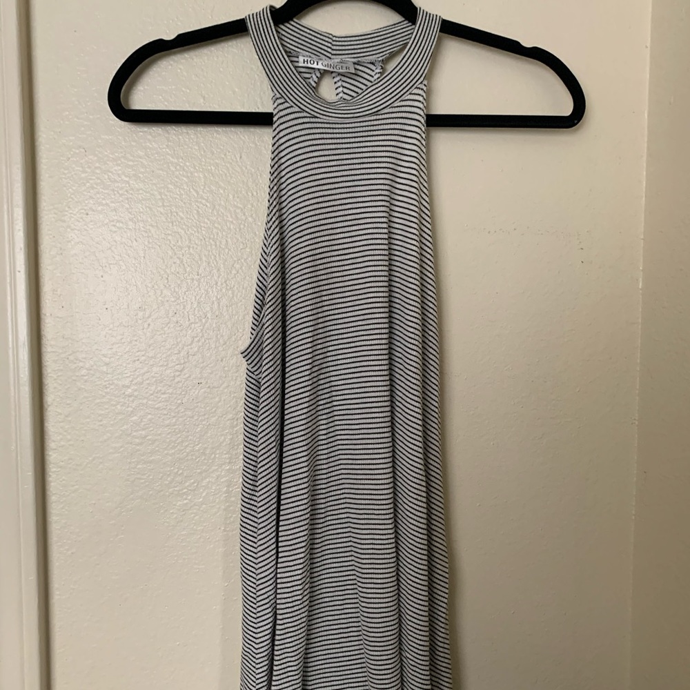 Black and white striped dress 🖤🤍